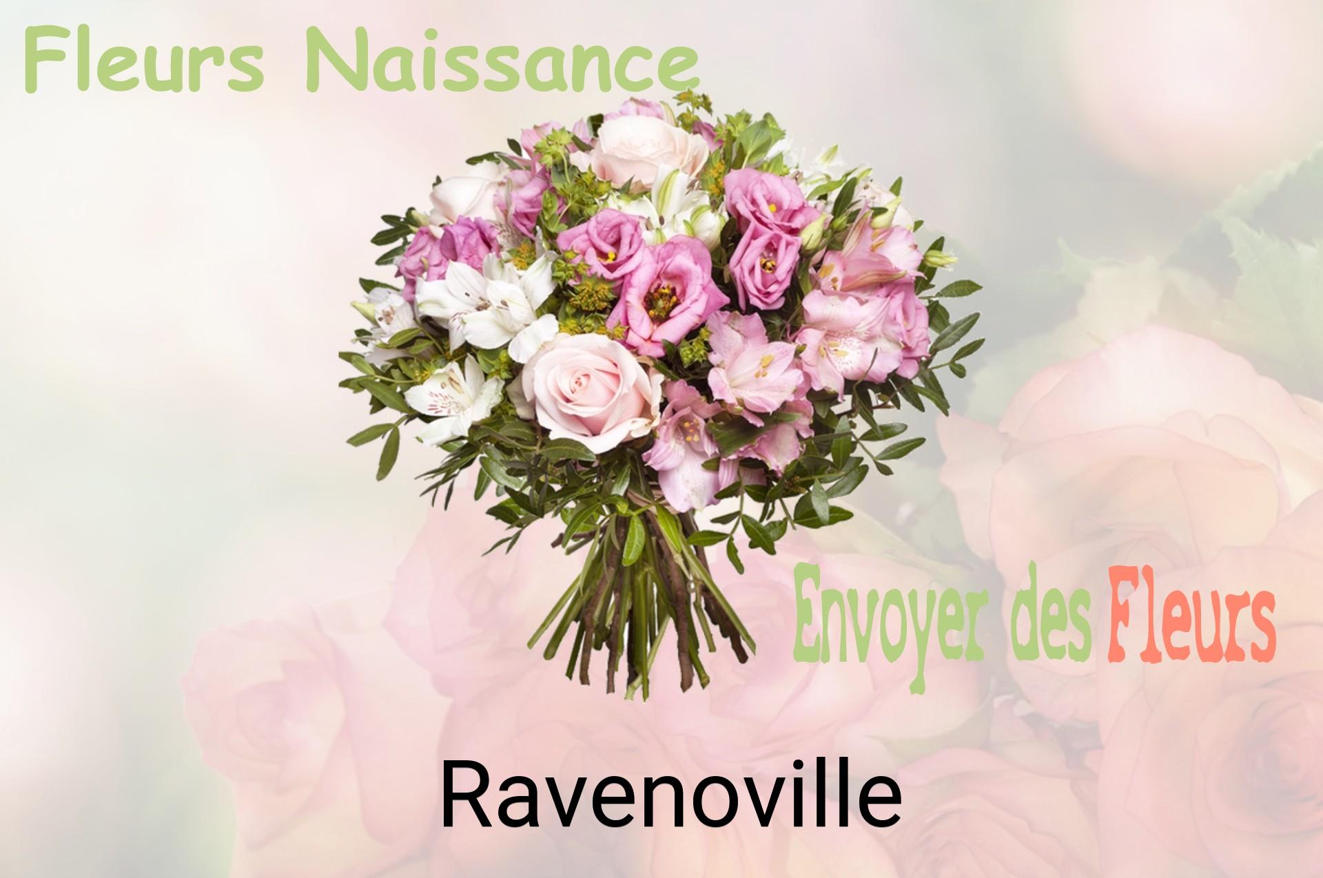 Bouquet de fleurs de naissance livré à Ravenoville